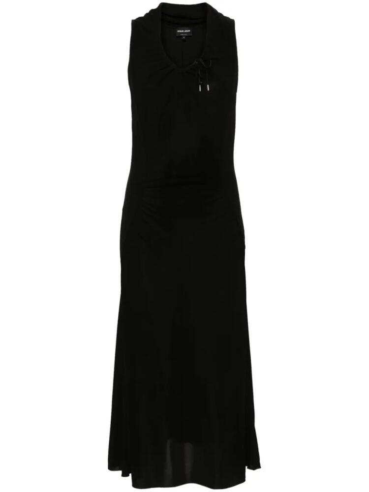 Giorgio Armani jersey midi dress - Black Cover