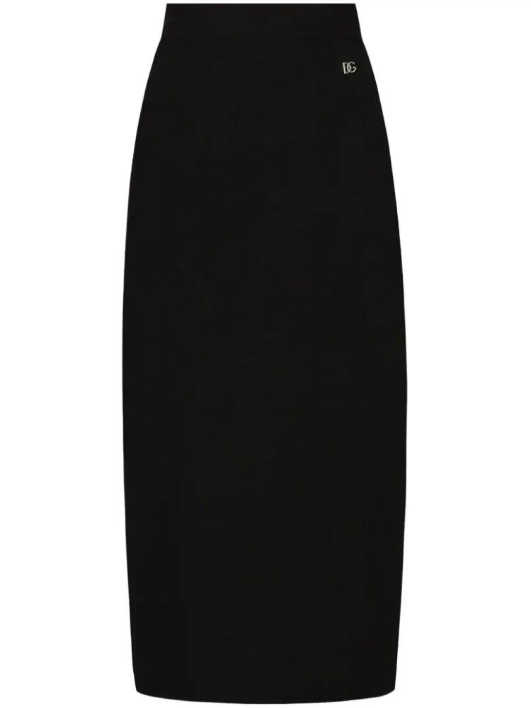 Dolce & Gabbana DG-logo pencil skirt - Black Cover