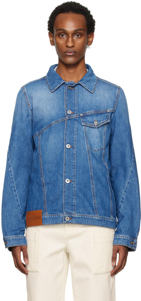 JW Anderson Indigo Twisted Denim Jacket Cover