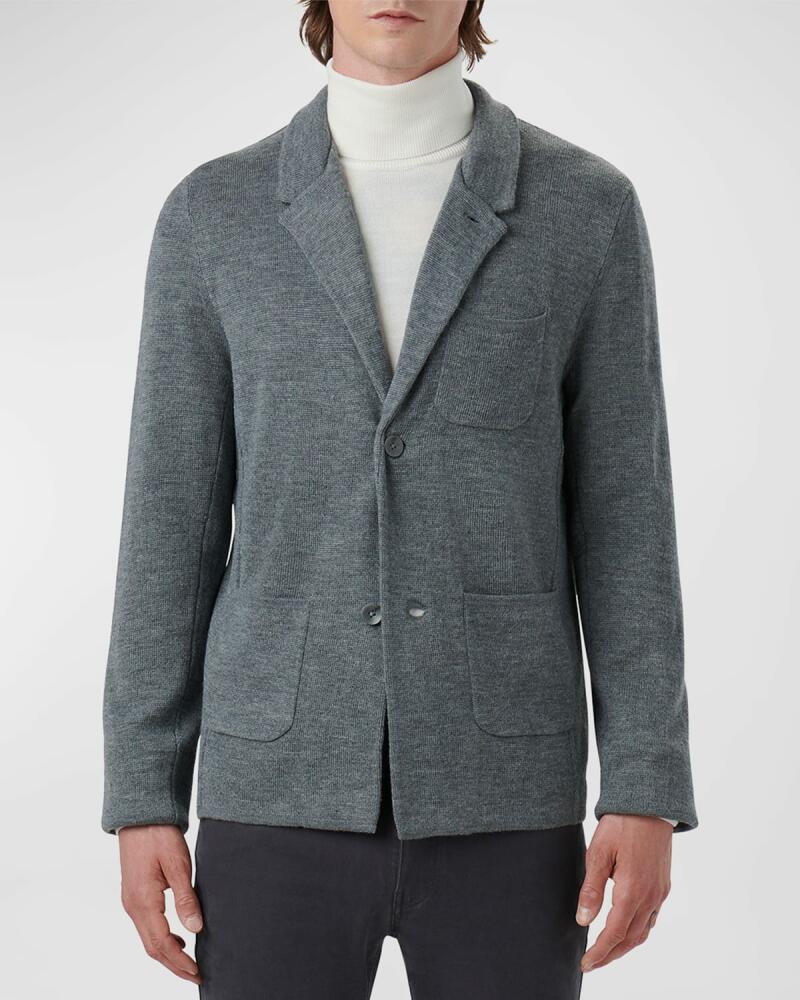 Bugatchi Men's Sweater Knit Blazer Cover