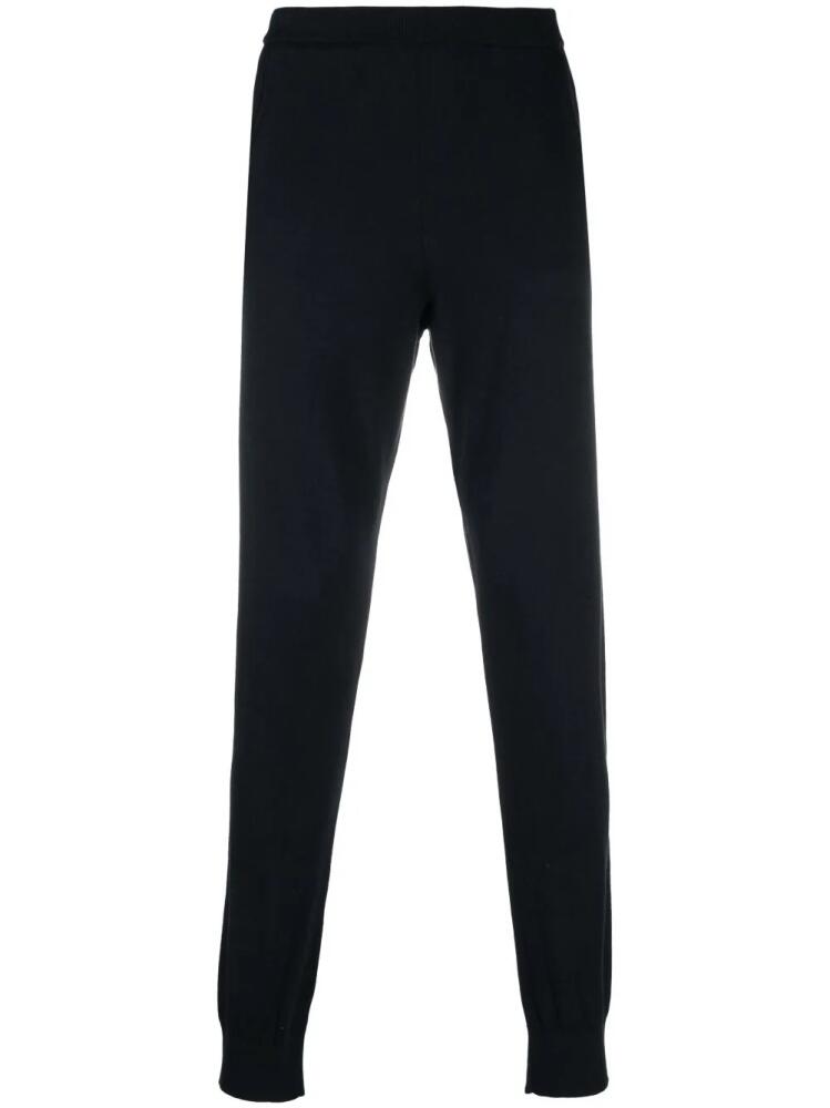 Corneliani slim-fit knitted track pants - Blue Cover