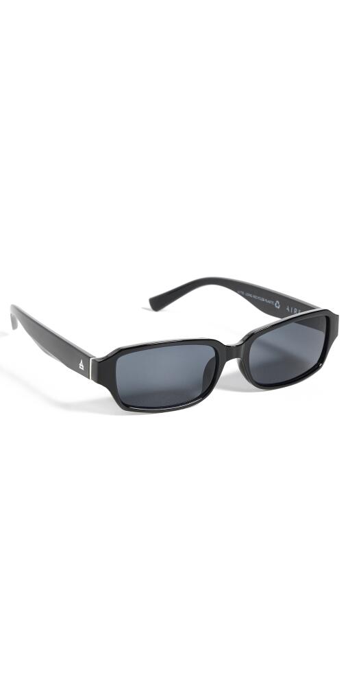 AIRE Crater Sunglasses Black / Silver Cover