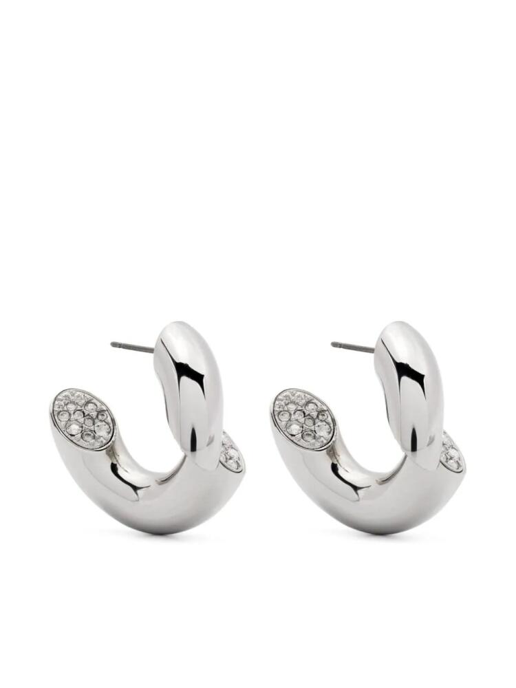 Lanvin Sequence rhinestone-embellished earrings - Silver Cover