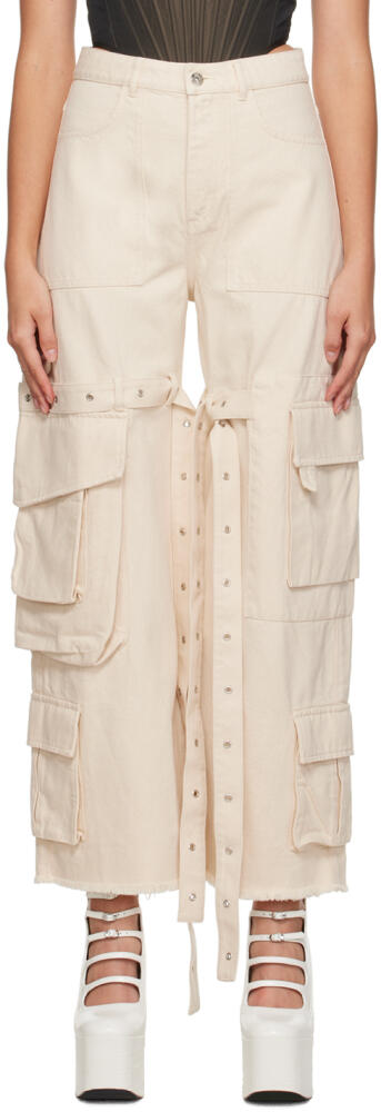 Marques Almeida Beige Multipocket Jeans Cover