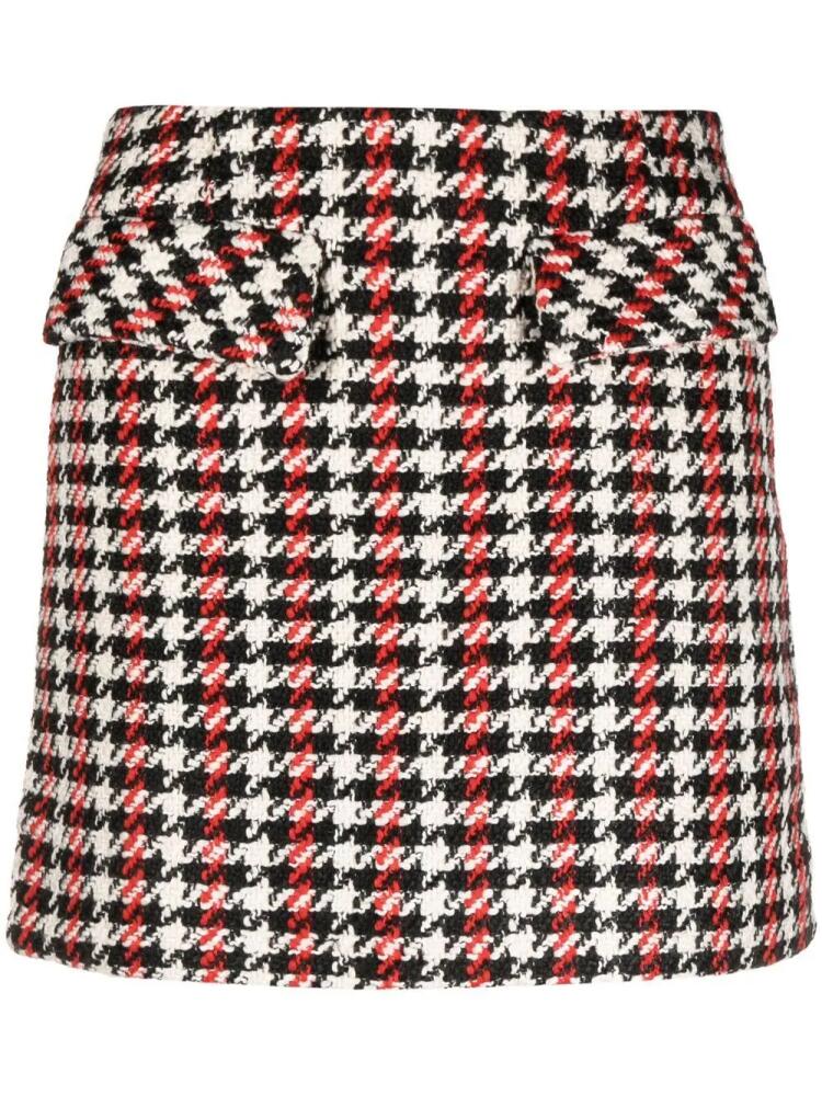 Baum Und Pferdgarten houndstooth A-line mini skirt - Red Cover