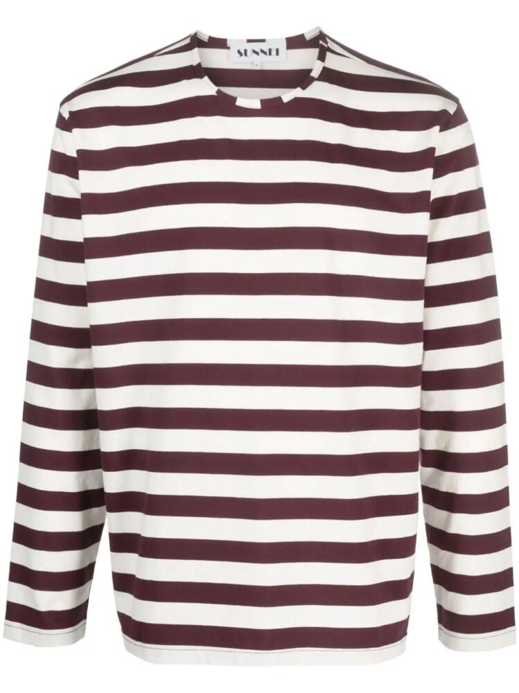 Sunnei long-sleeve striped T-shirt - Neutrals Cover