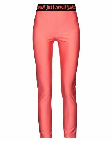 Just Cavalli Woman Leggings Coral Polyamide, Elastane Cover