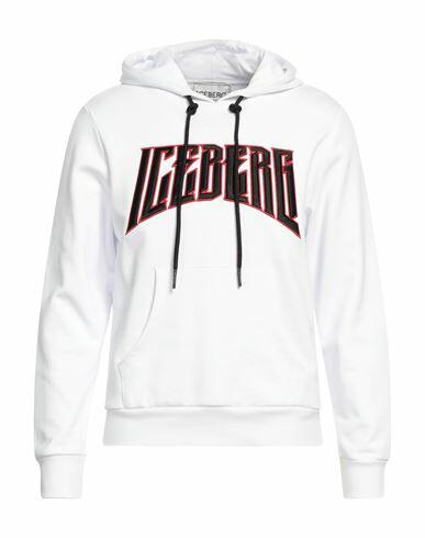 Iceberg Man Sweatshirt White Cotton, Polyester Cover