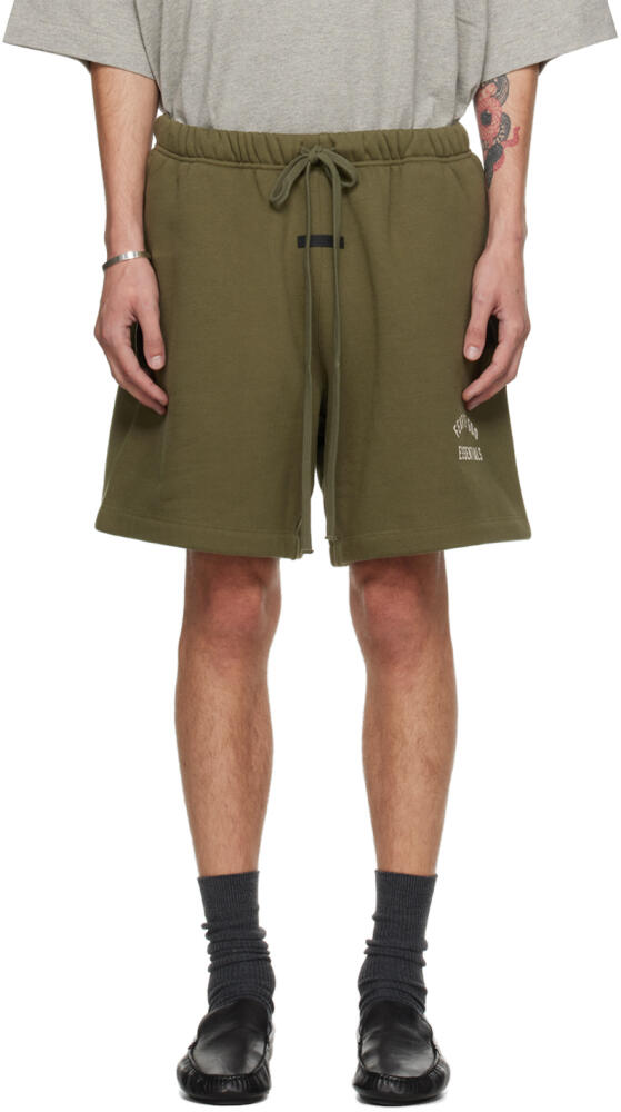 Fear of God ESSENTIALS Khaki Soccer Shorts Cover