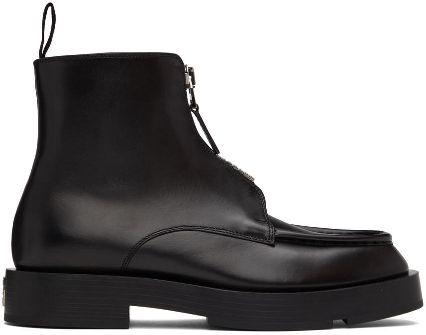 Givenchy Black Leather Boots Cover