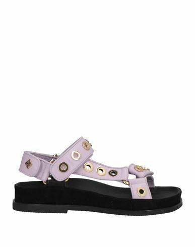 Sandro Woman Sandals Lilac Soft Leather Cover