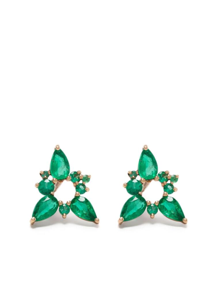 Fernando Jorge 18kt rose gold Electric Spark emerald stud earrings Cover