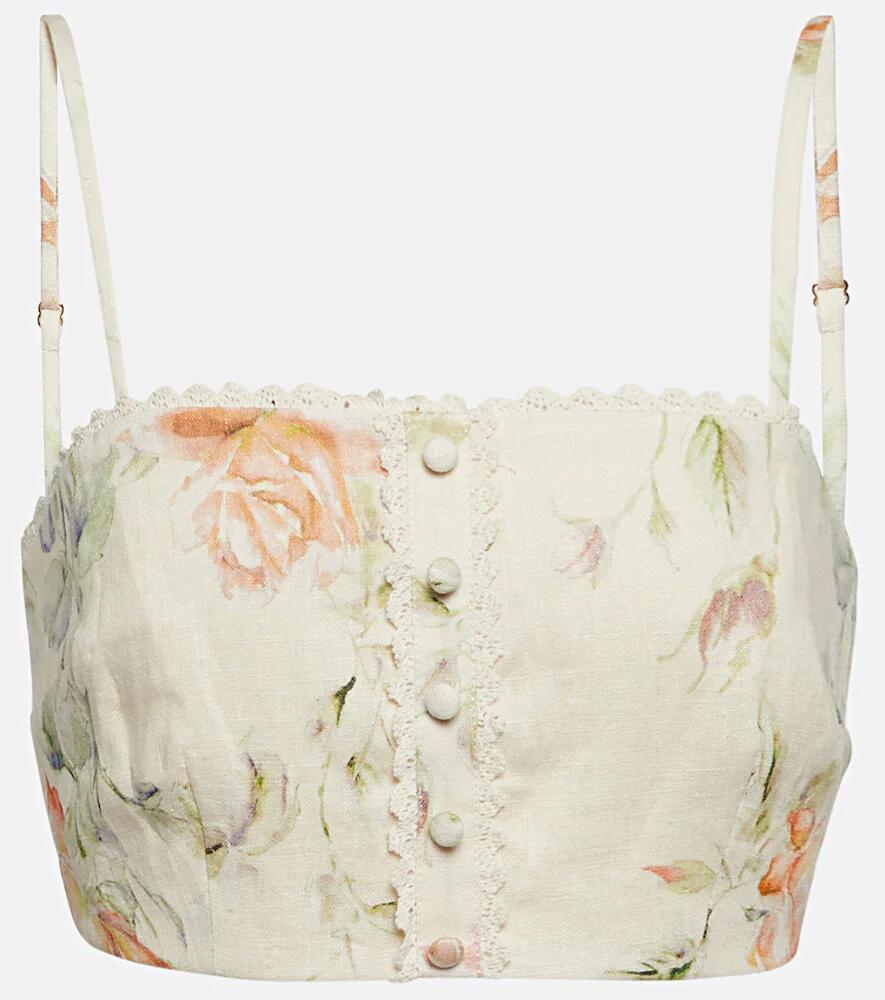 LoveShackFancy Emmalou linen bra top Cover