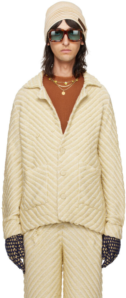 Isa Boulder SSENSE Exclusive Beige Jacket Cover