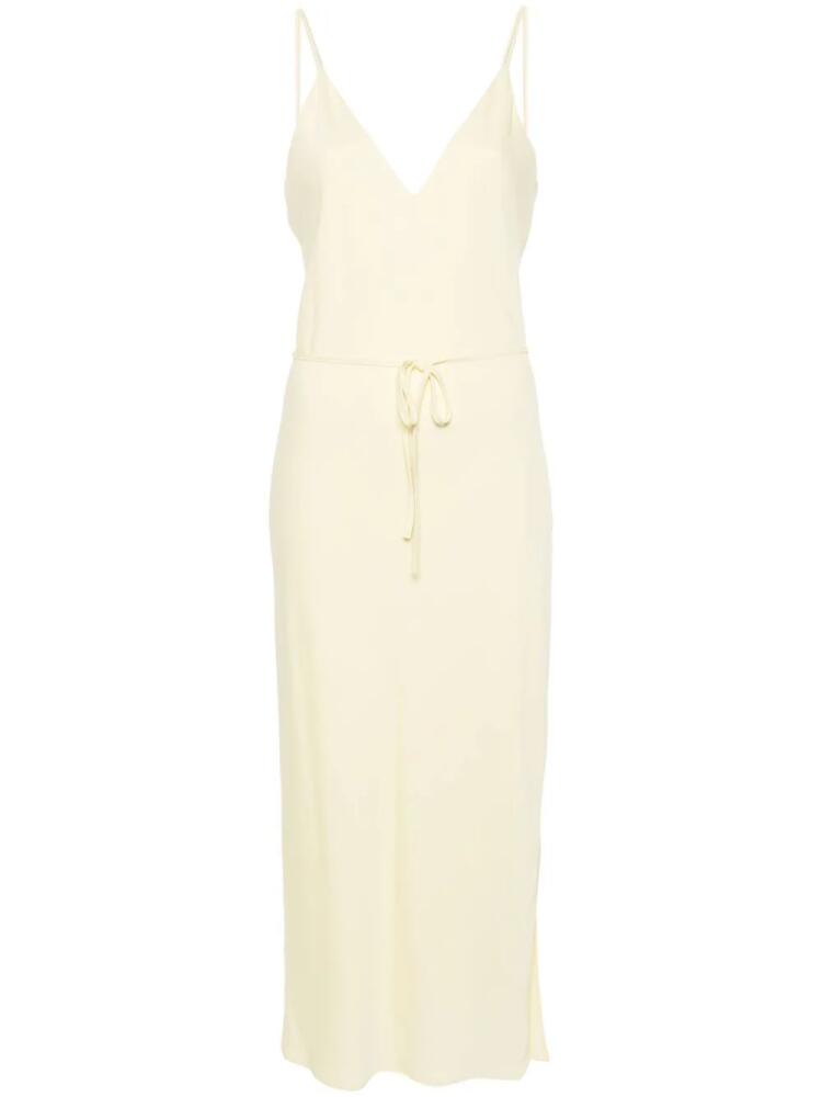 Calvin Klein V-neck midi dress - Yellow Cover