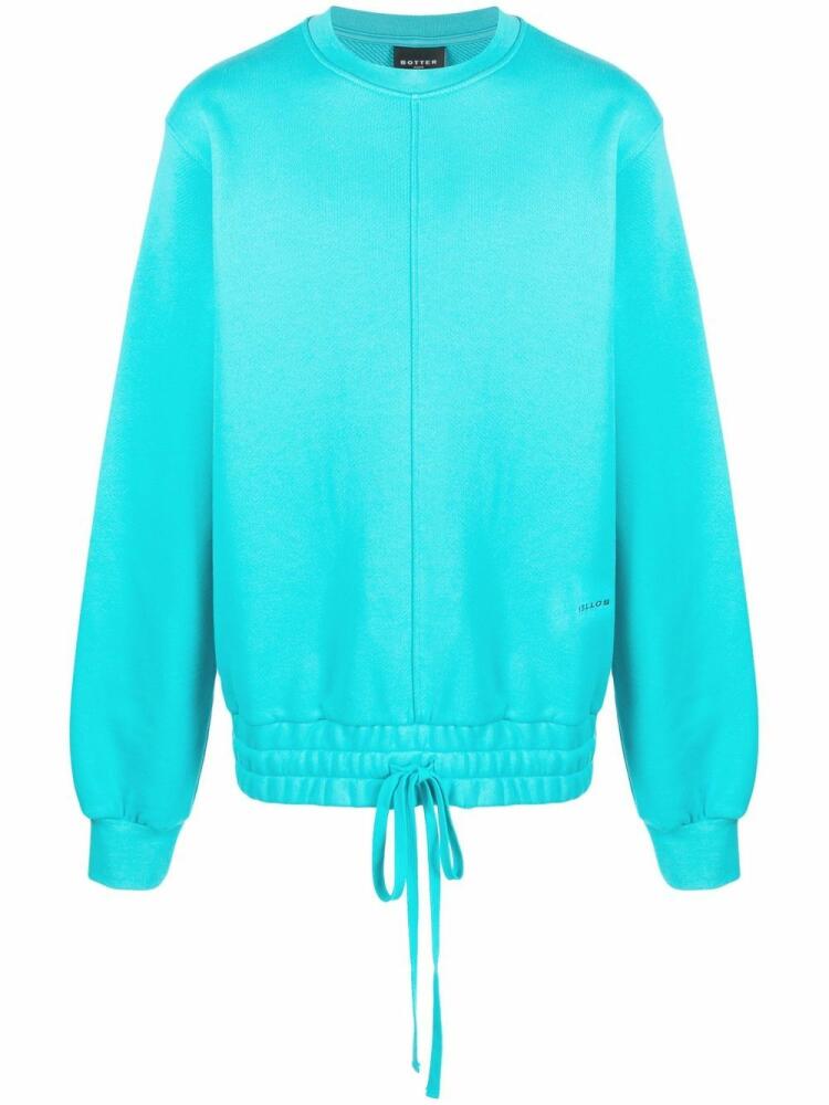 Botter drawstring-waist sweatshirt - Blue Cover