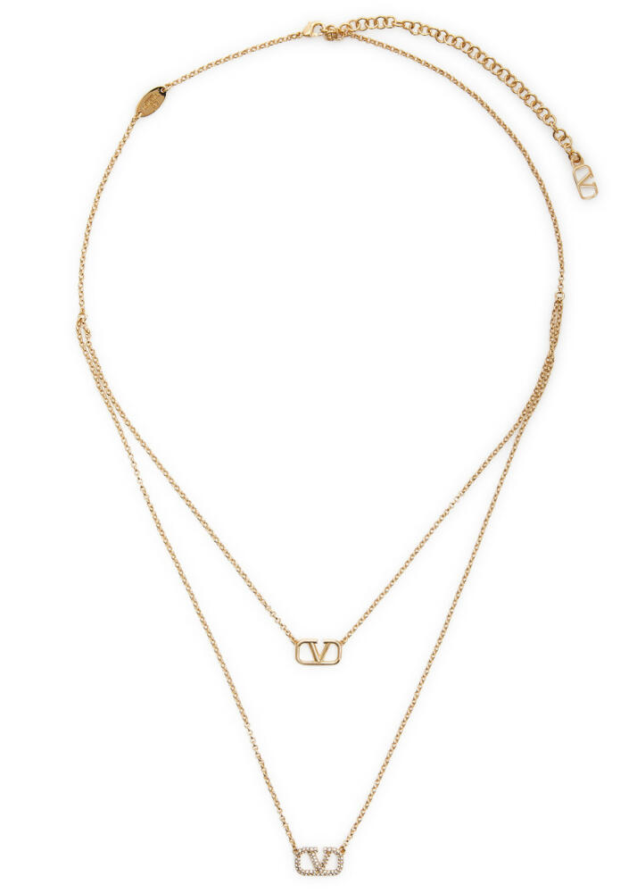 Valentino Garavani VLogo Layered Necklace - Gold Cover