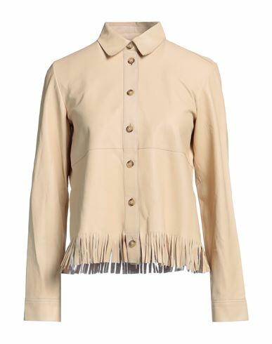 Bully Woman Shirt Beige Soft Leather Cover