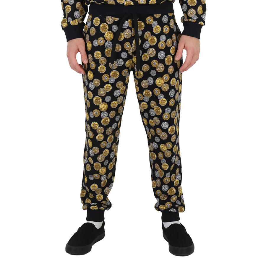 Moschino Mens Coin Print Stretch Cotton Track Pants Cover