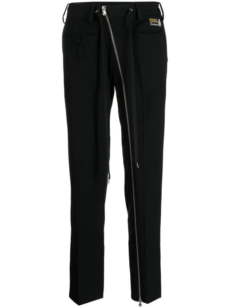 Takahiromiyashita The Soloist zip-detail tailored trousers - Black Cover