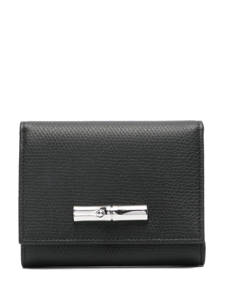 Longchamp Roseau leather wallet - Black Cover