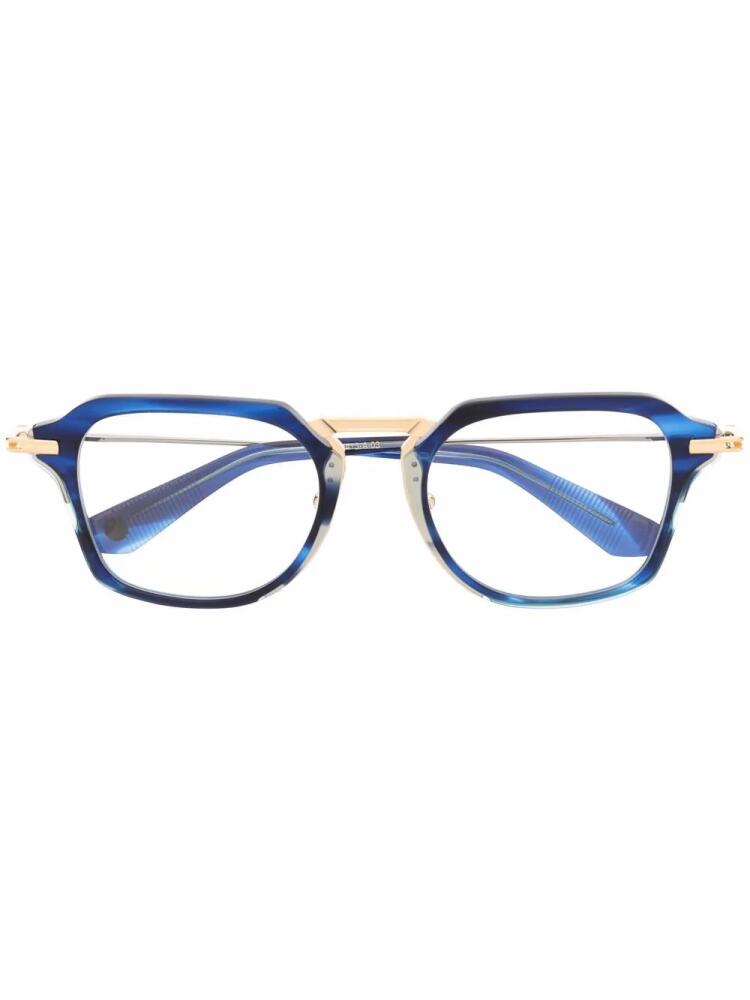 Dita Eyewear Aegeus square-frame glasses - Blue Cover