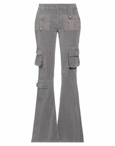 Blumarine Woman Pants Grey Cotton, Elastane Cover