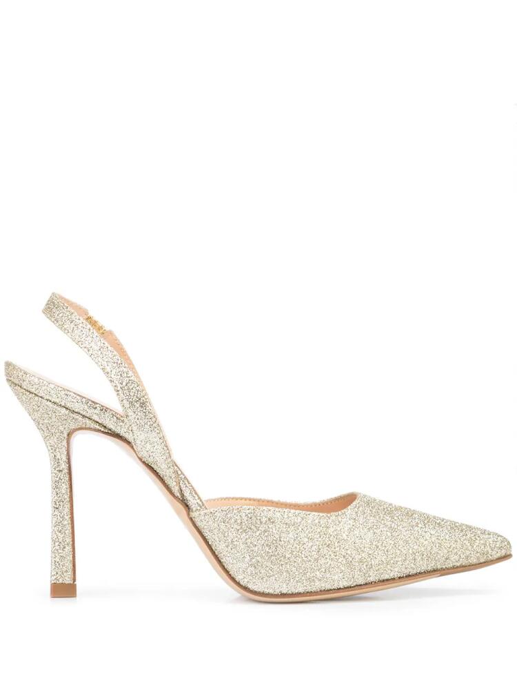 Madison.Maison Chanel glitter pumps - Gold Cover