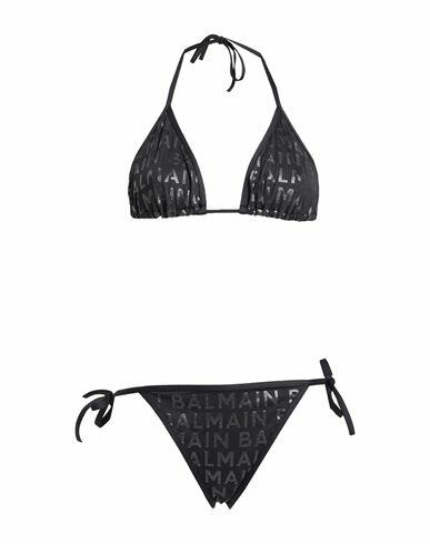 Balmain Woman Bikini Black Polyamide, Elastane Cover