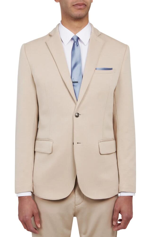 Brooklyn Brigade Slim Fit Performance Knit Sport Coat in Tan Cover