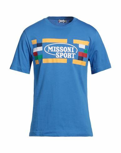 Missoni Man T-shirt Blue Cotton Cover