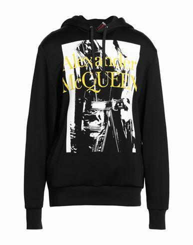 Alexander Mcqueen Man Sweatshirt Black Viscose, Cotton, Polyamide, Polyester, Elastane Cover