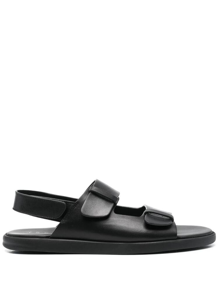 Doucal's open-toe leather sandals - Black Cover