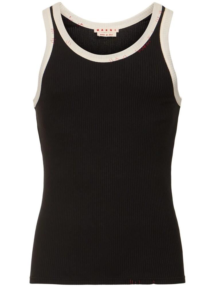 MARNI Ribbed Jersey Tank Top Cover