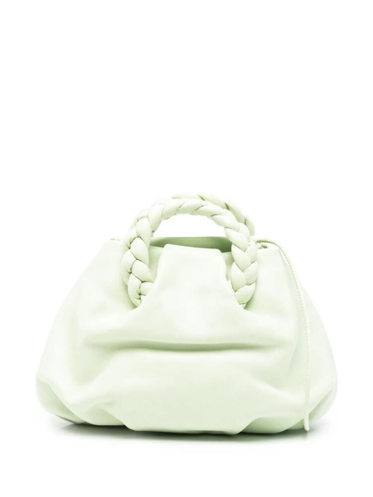 Hereu small Bombon leather tote bag - Green Cover