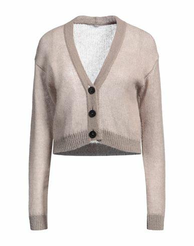 Peserico Woman Cardigan Sand Alpaca wool, Nylon, Virgin Wool Cover