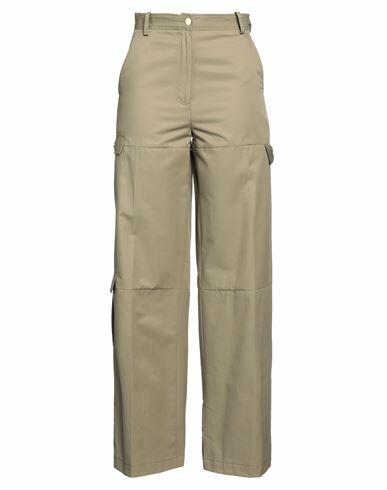 Sandro Woman Pants Military green Cotton, Polyamide Cover