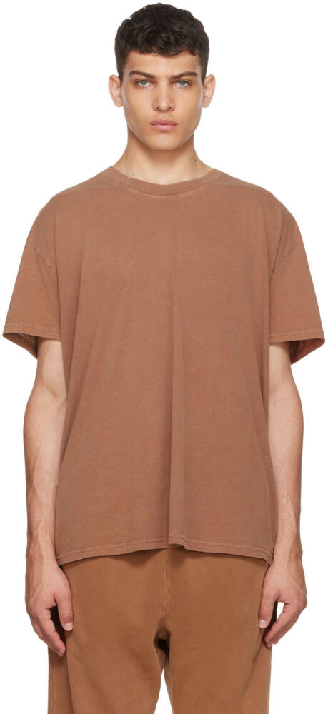 Les Tien Brown Garment-Dyed T-Shirt Cover