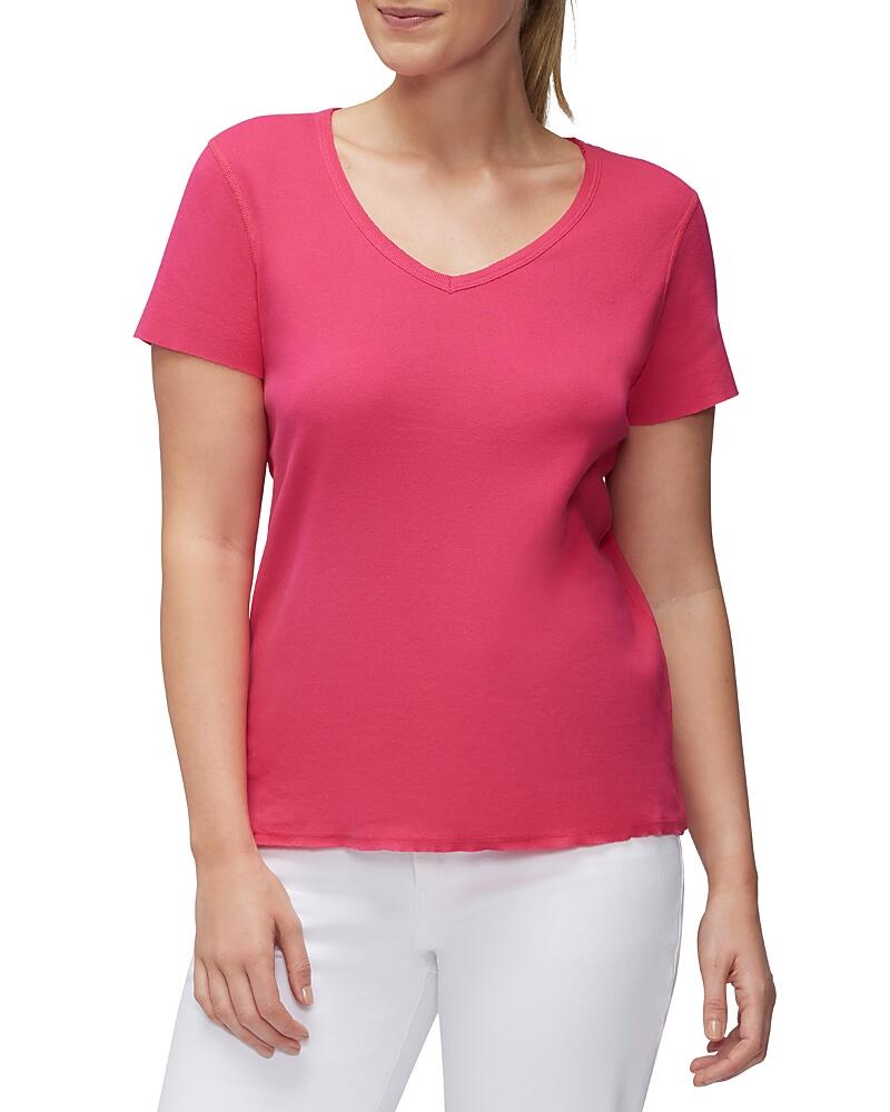 Three Dots Cotton V Neck Tee Cover