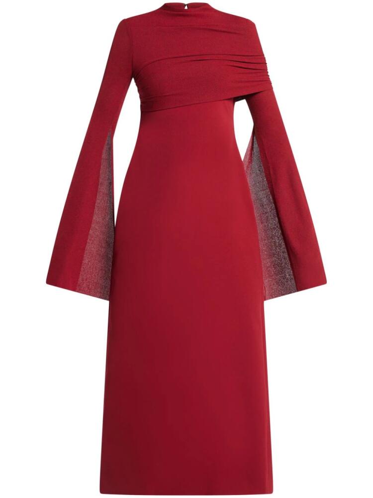 CHATS BY C.DAM long-sleeve maxi dress - Red Cover