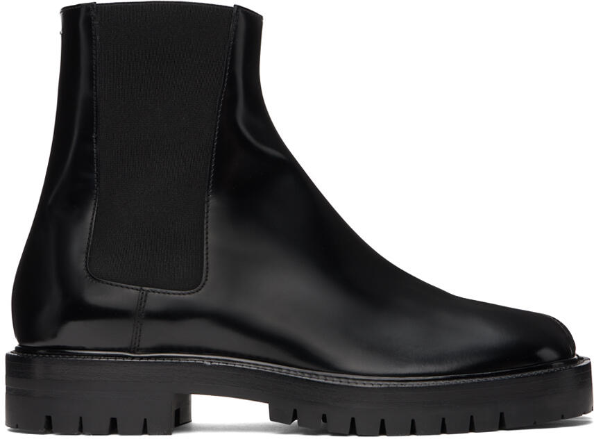 Maison Margiela Black Tabi Chelsea Boots Cover