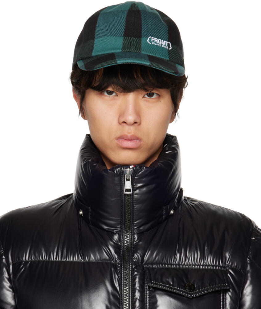 Moncler Genius 7 Moncler FRGMT Hiroshi Fujiwara Green & Black Cap Cover