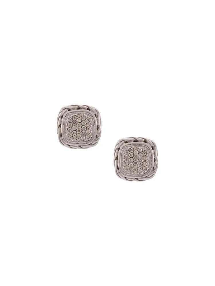 John Hardy Classic Chain square earrings - Silver Cover