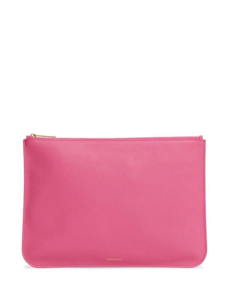 Mansur Gavriel Everyday leather zipped clutch - Pink Cover