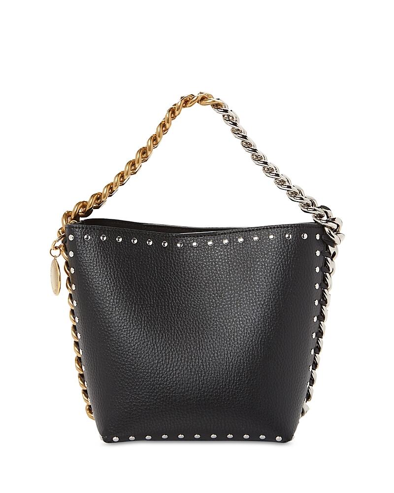 Stella McCartney Frayme Studded Grainy Bucket Bag Cover