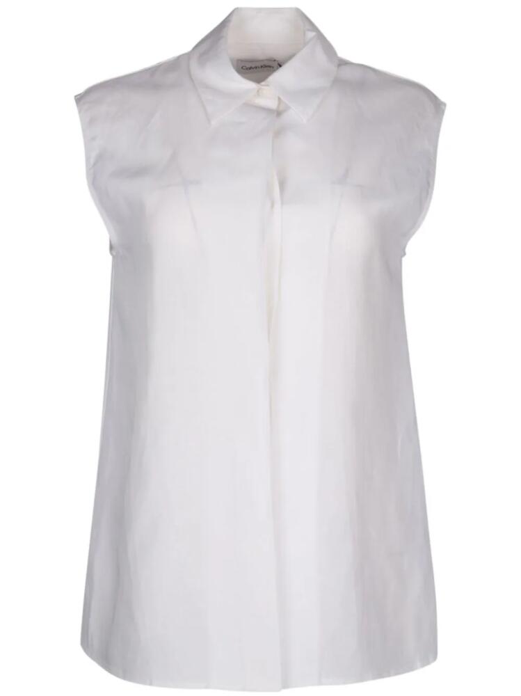 Calvin Klein cut-out shirt - White Cover