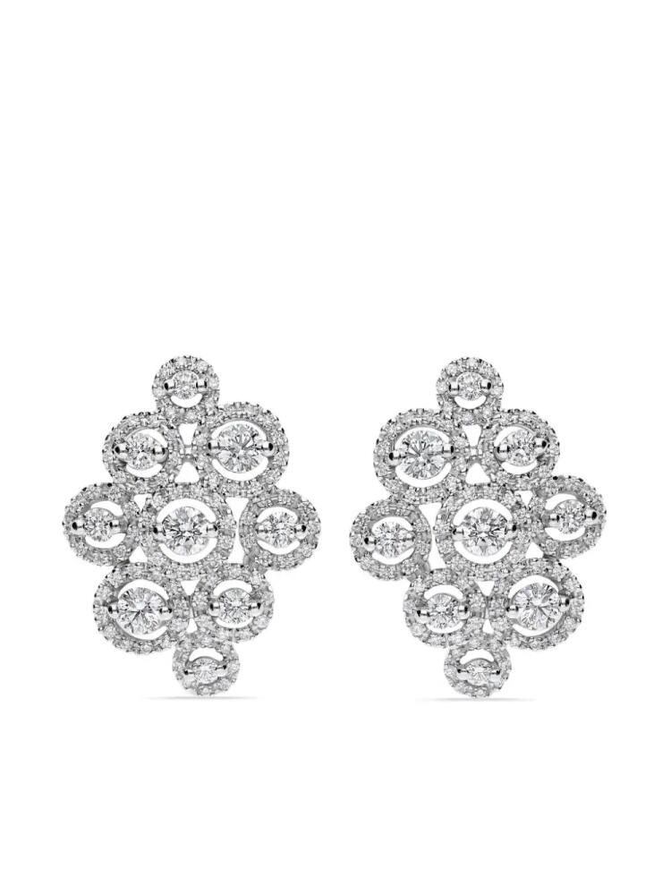 LEO PIZZO 18kt white gold diamond Crops earrings - Silver Cover