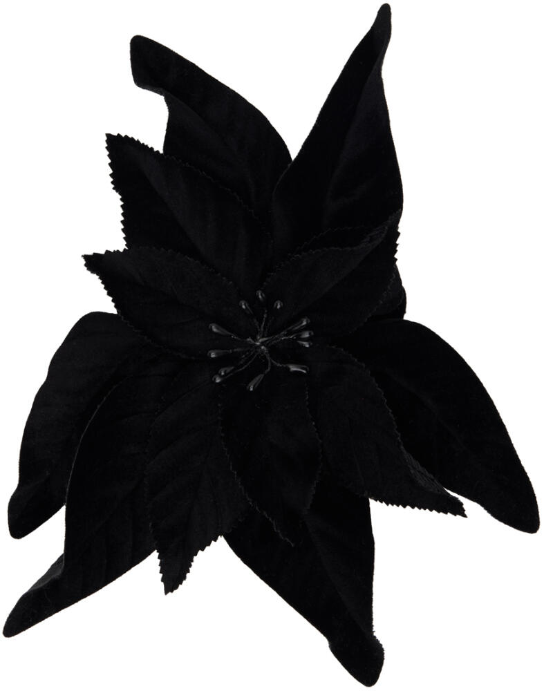 JW Anderson Black Poinsettia Brooch Cover