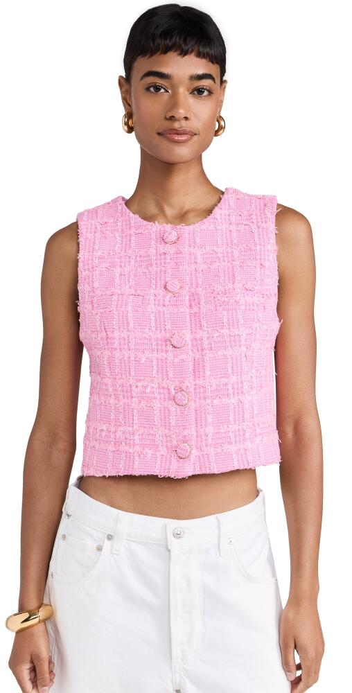 endless rose Tweed Shirt Vest Pink Cover