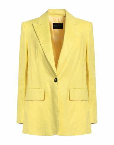 Bcbgmaxazria Woman Blazer Yellow Linen Cover